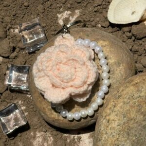 Crochet Flower Keychain Handmade | CozyKnits Pakistan