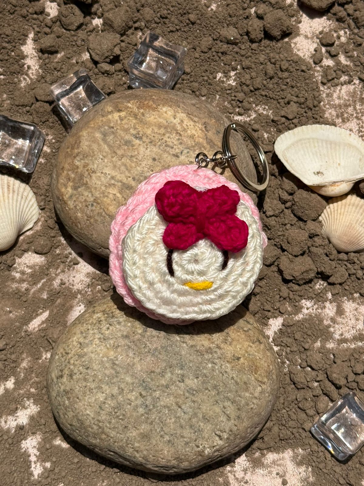 My Melody Crochet Keyring | Handmade Crochet Keychain | Cozy Knits Pakistan - Image 3