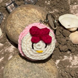 My Melody Crochet Keyring | Handmade Crochet Keychain | Cozy Knits Pakistan