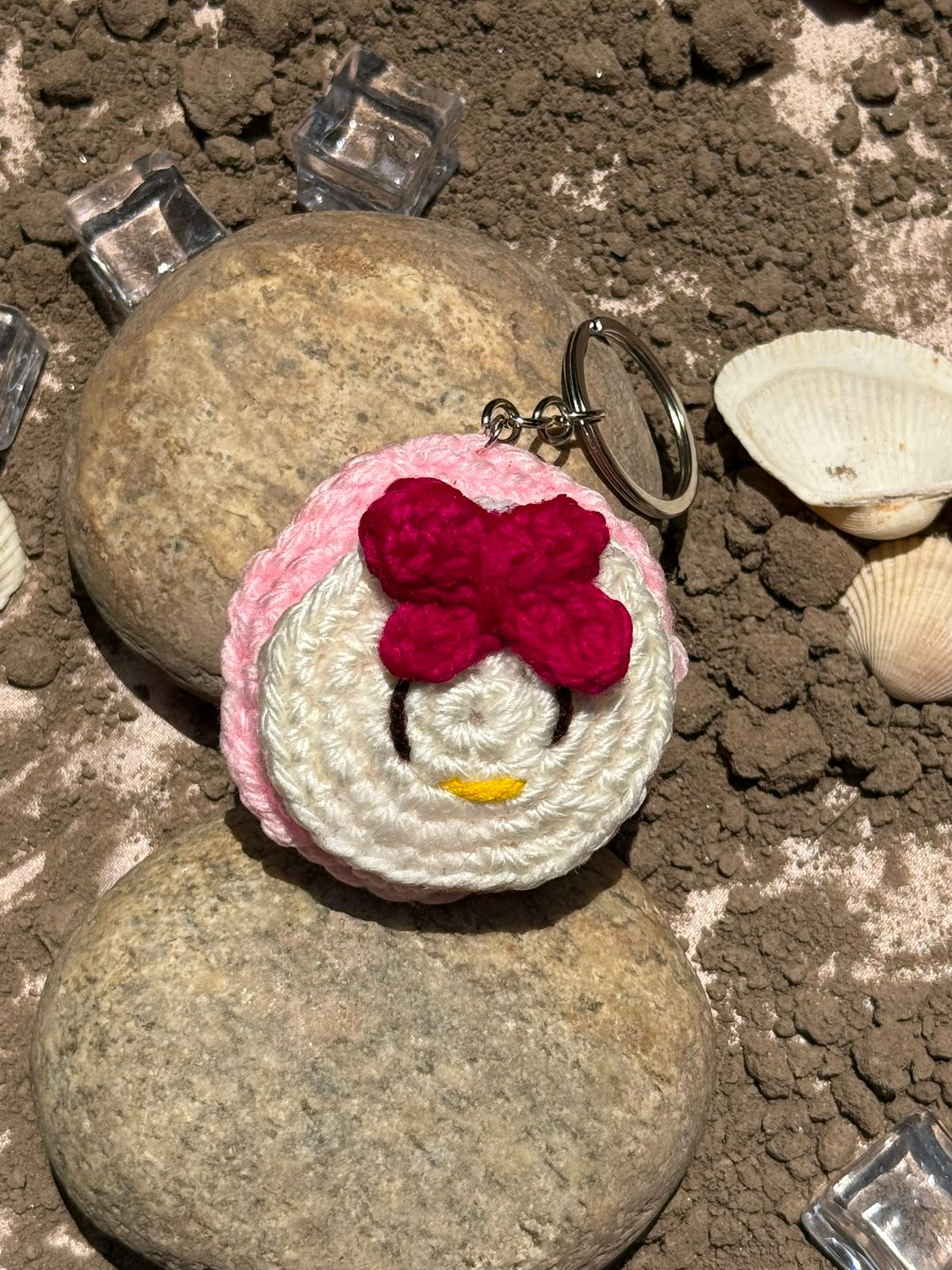 My Melody Crochet Keyring | Handmade Crochet Keychain | Cozy Knits Pakistan