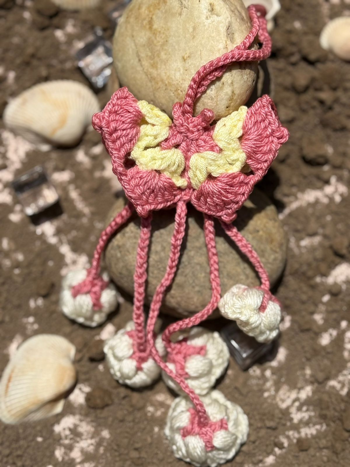 Crochet Butterfly Tassel Bag Charm | CozyKnits Pakistan - Image 6