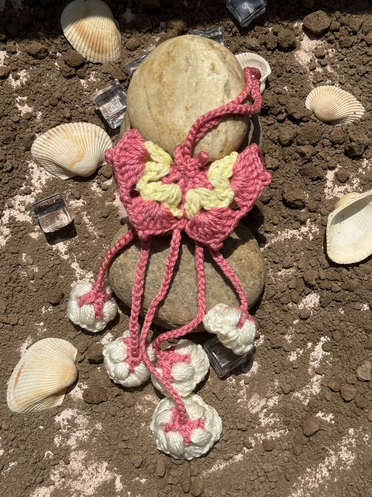 Crochet Butterfly Tassel Bag Charm | CozyKnits Pakistan - Image 5