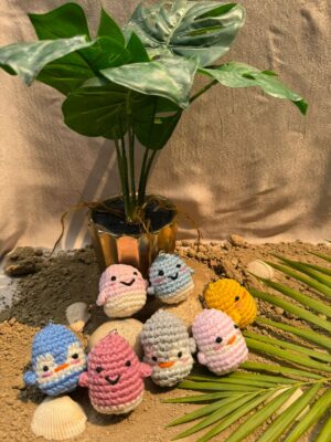 Crochet Penguin Duck Keychain Plushie | CozyKnits Pakistan
