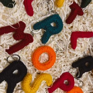 Personalised Crochet Letter Keychain | CozyKnits Pakistan